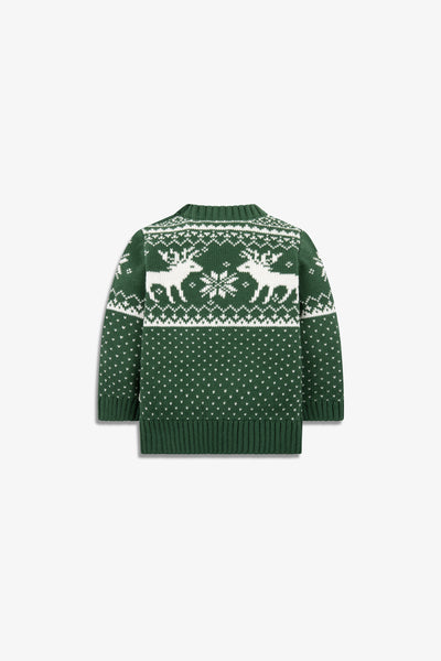 Baby Christmas Reindeer Fairisle Jumper