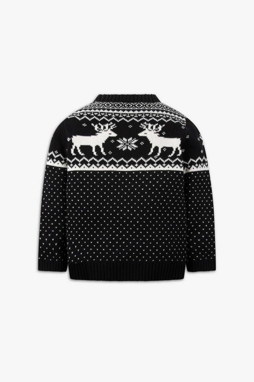Black/ Cream Reindeer Jumper Kids