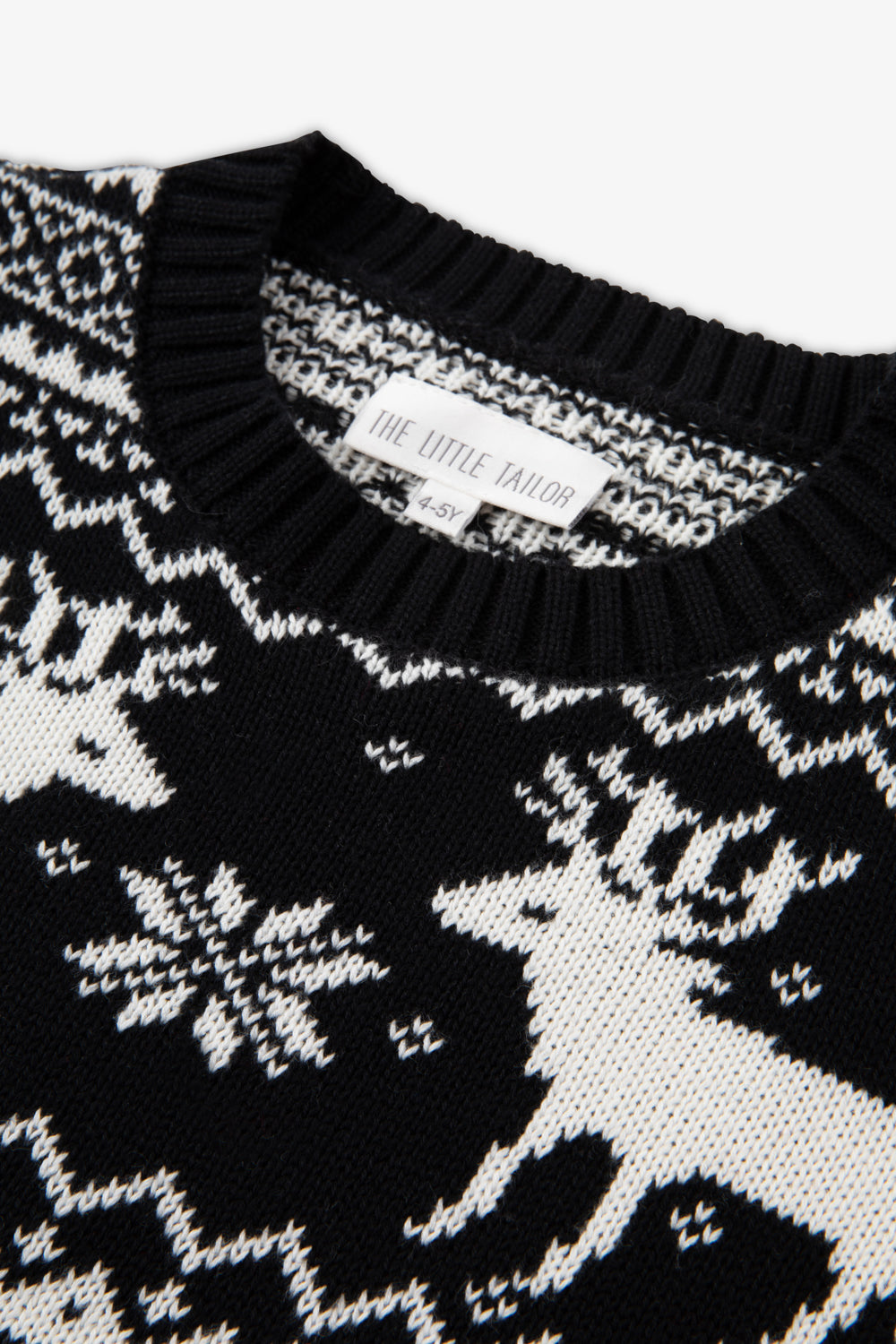 Black/ Cream Reindeer Jumper Kids