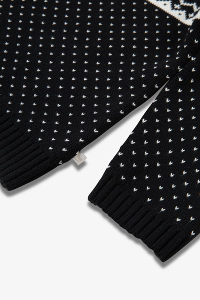 Black/ Cream Reindeer Jumper Kids