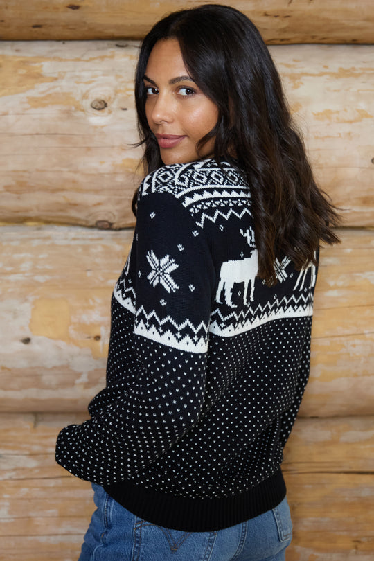 Womens Christmas Reindeer Jumper