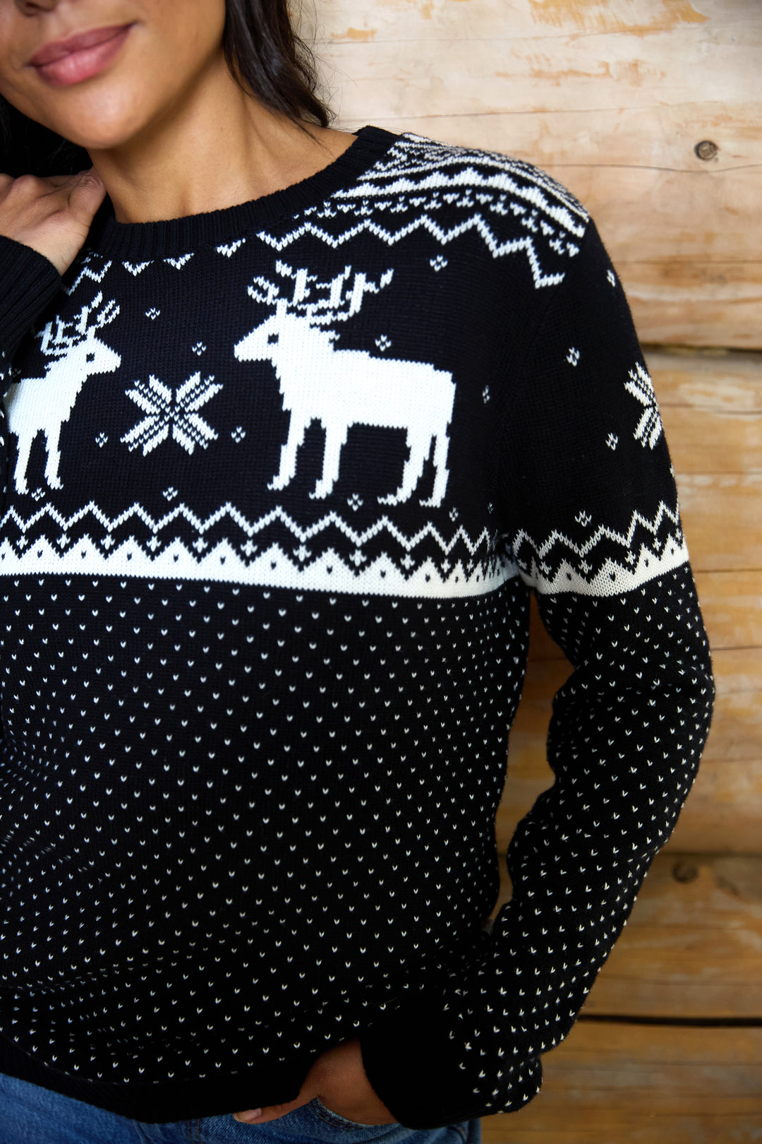 Womens Christmas Reindeer Jumper