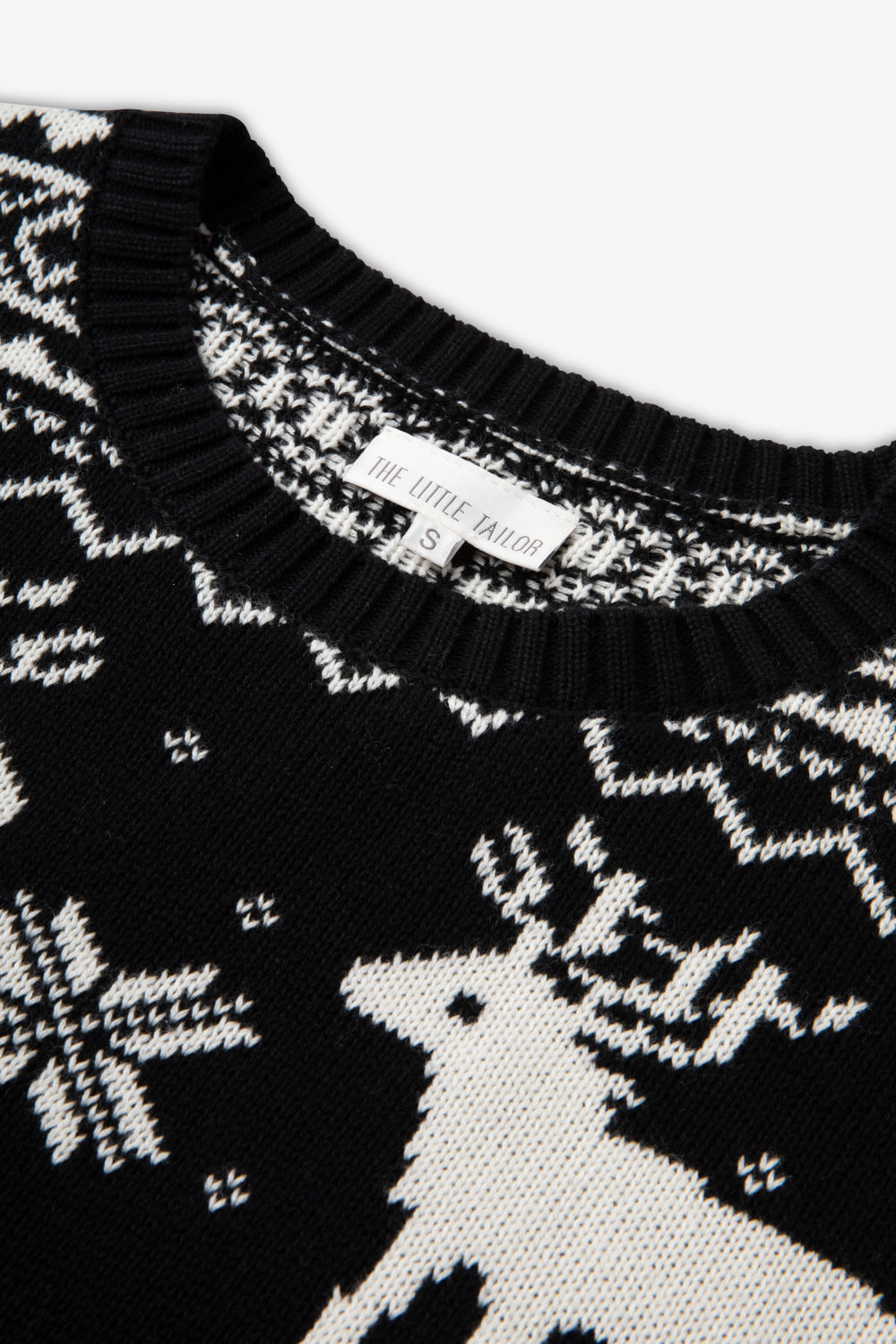 Black/ Cream Reindeer Jumper Ladies