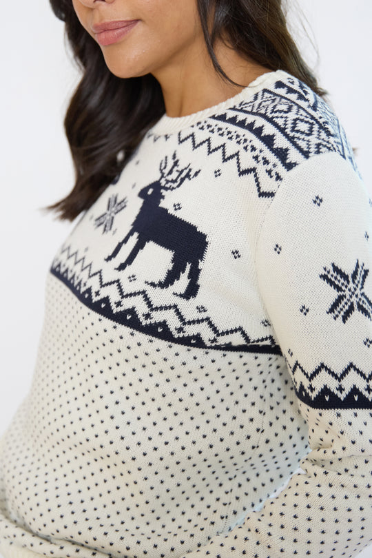 Womens Christmas Reindeer Jumper