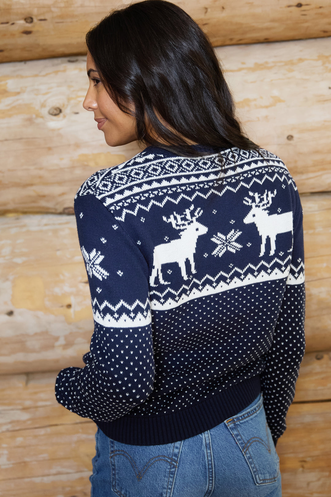 Womens Christmas Reindeer Jumper
