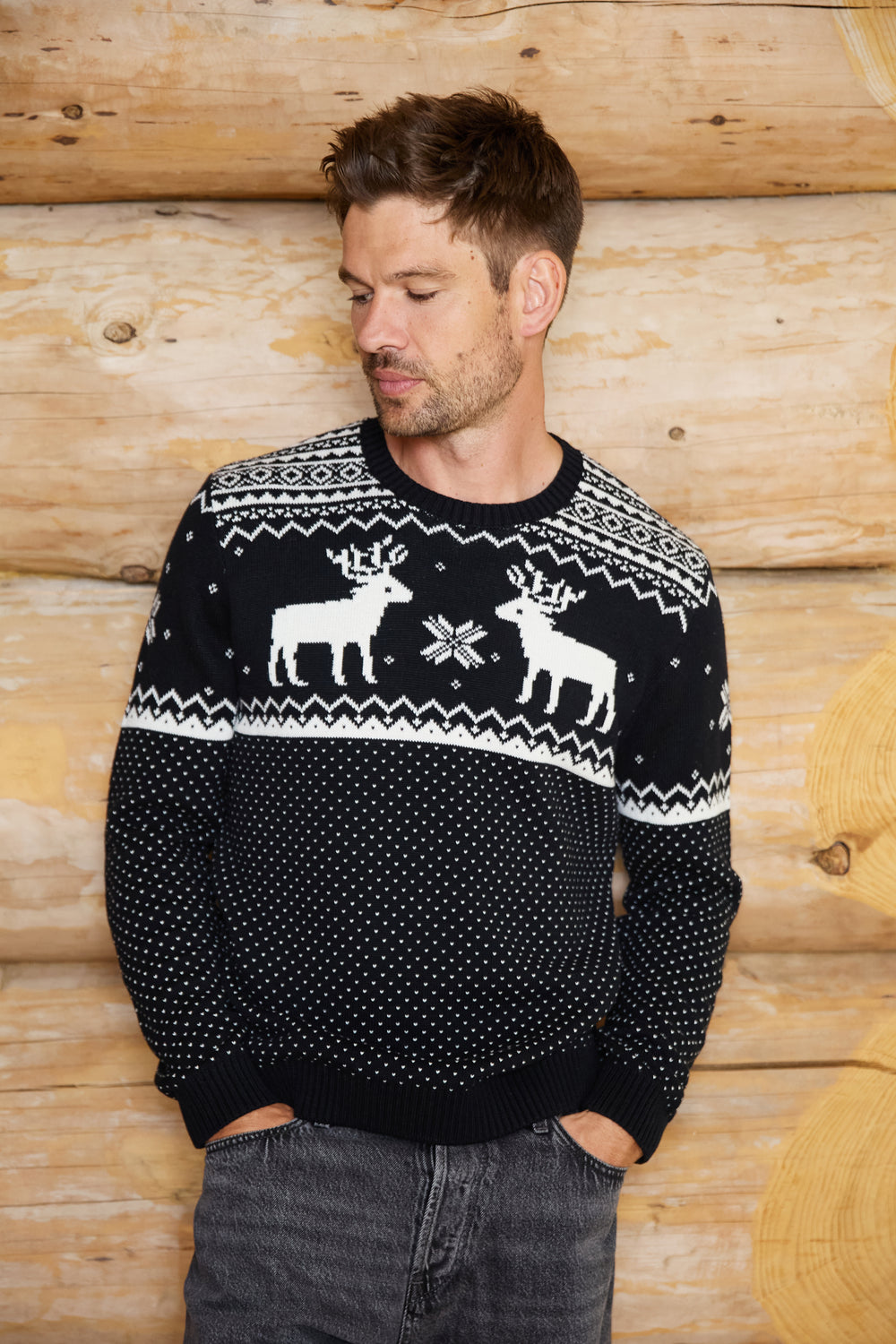 Mens Christmas Reindeer Jumper