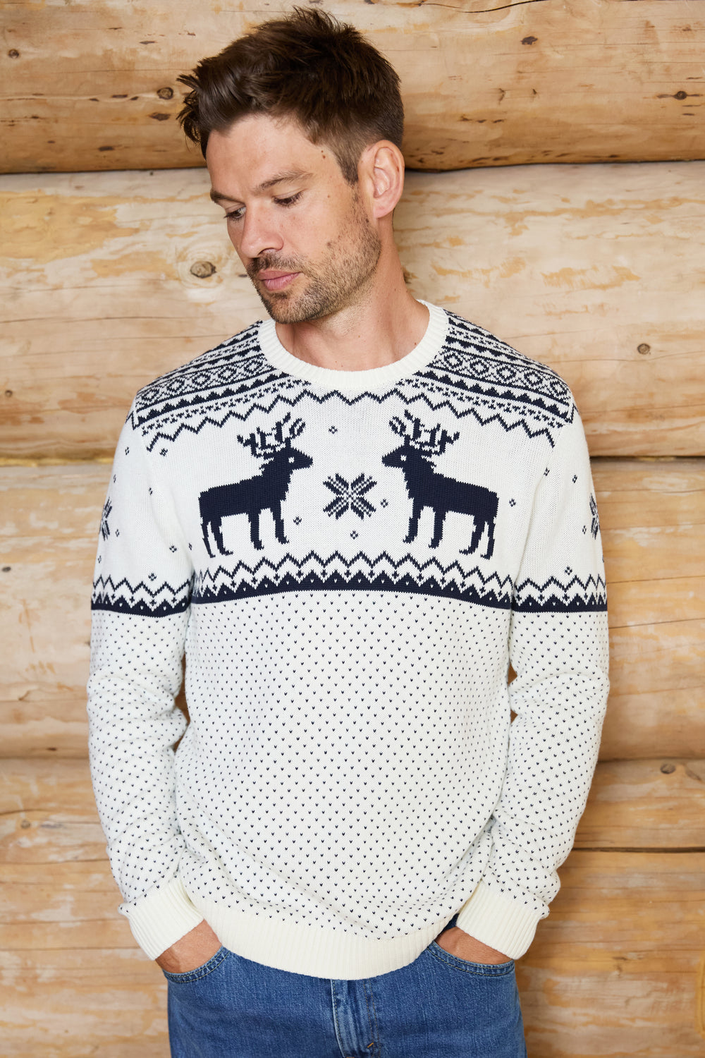 Mens Christmas Reindeer Jumper