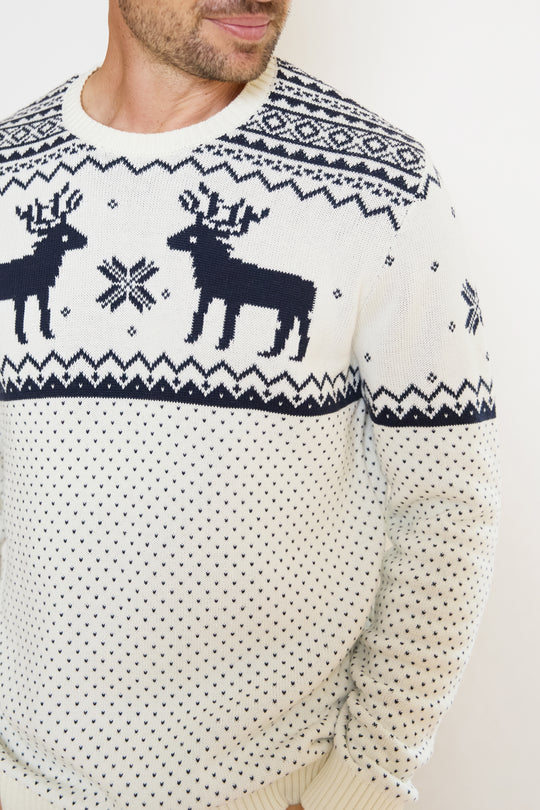 Mens Christmas Reindeer Jumper