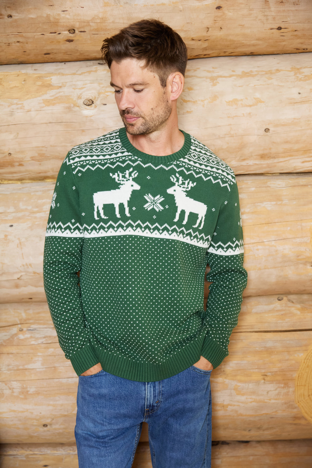Mens Christmas Reindeer Jumper