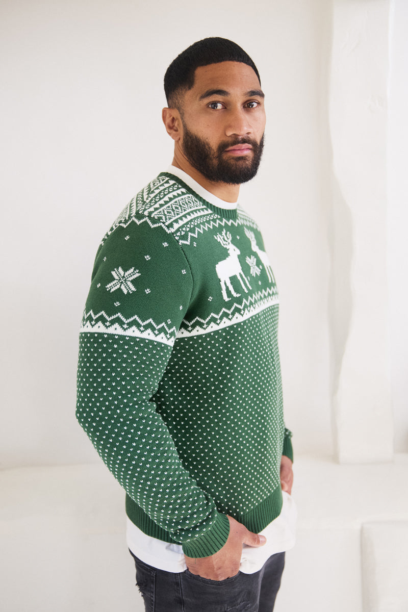 Christmas Reindeer Fairisle Jumper