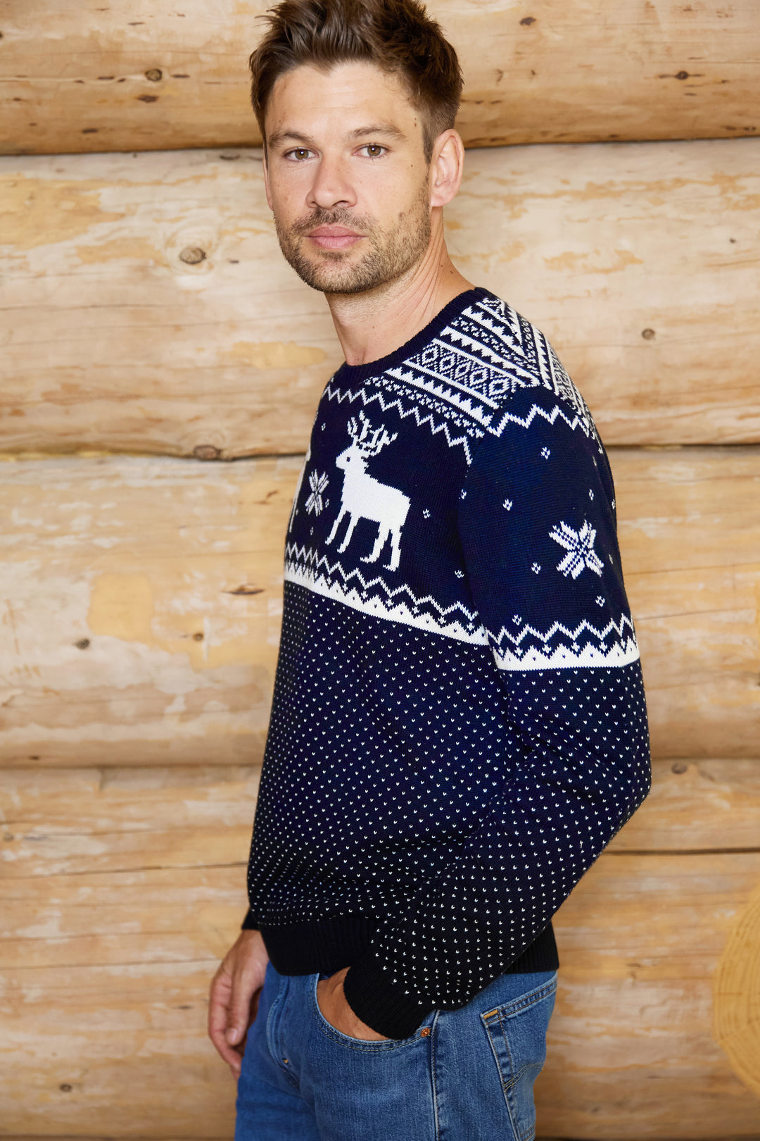 Christmas Reindeer Sweater Mens