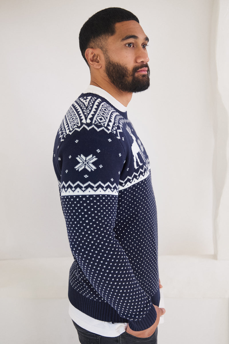 Christmas Reindeer Sweater Mens – The Little Tailor
