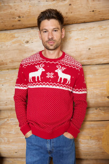 Mens Christmas Reindeer Jumper
