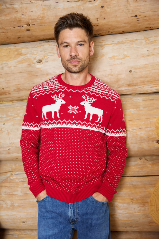Mens Christmas Reindeer Jumper