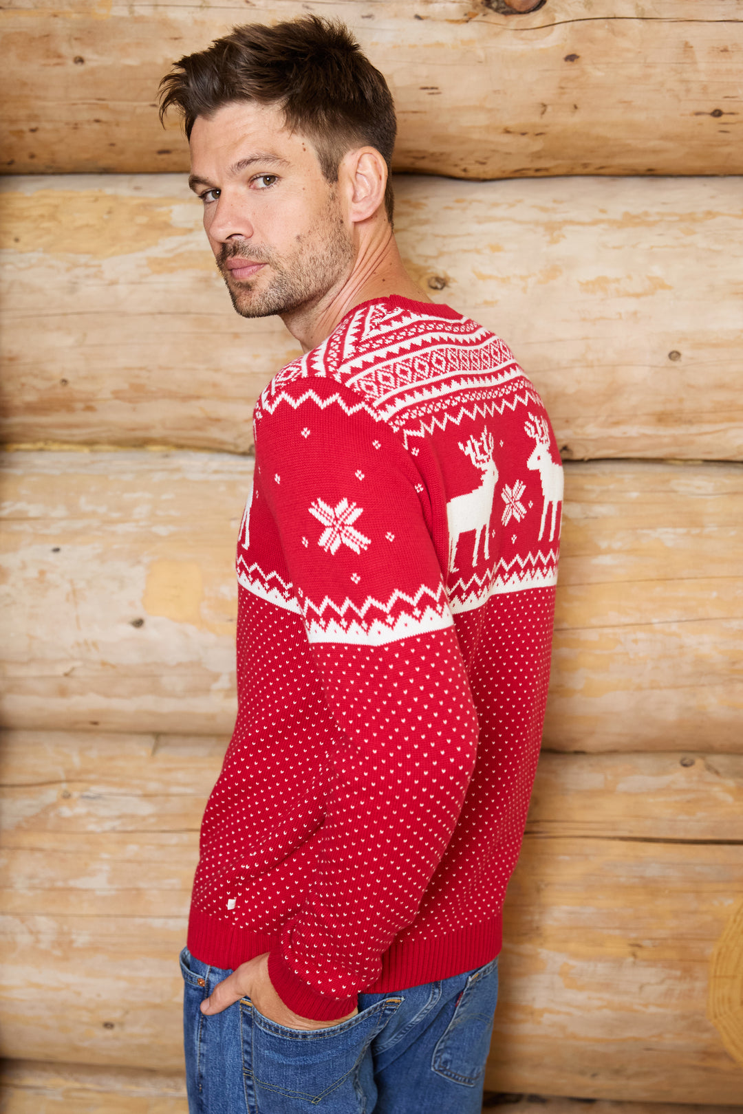 Mens Christmas Reindeer Jumper