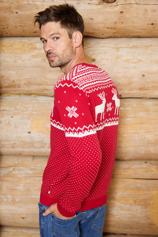 Mens Christmas Reindeer Jumper