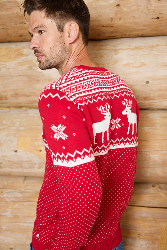 Mens Christmas Reindeer Jumper