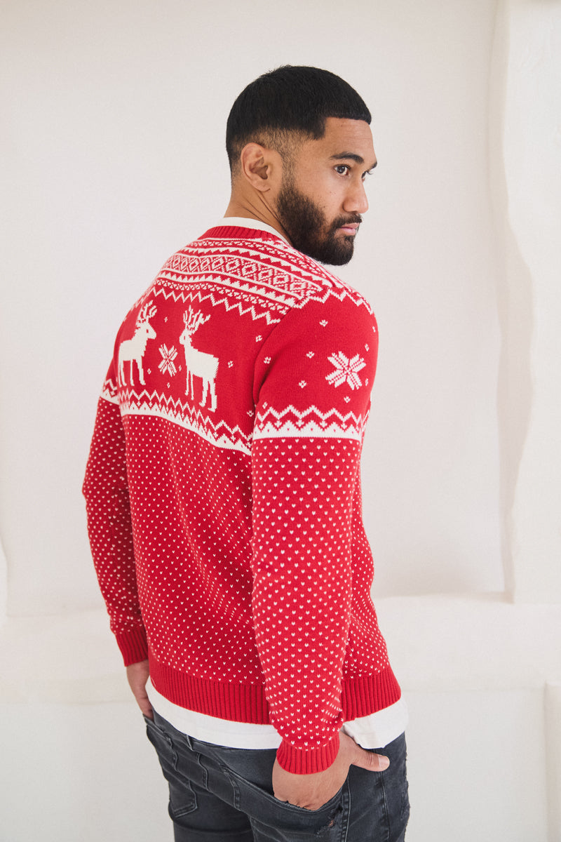 Christmas Reindeer Sweater Mens