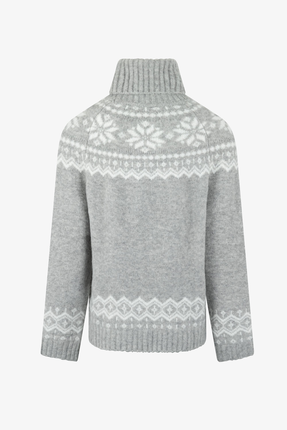 Snowflake Funnel Neck Chunky Jumper