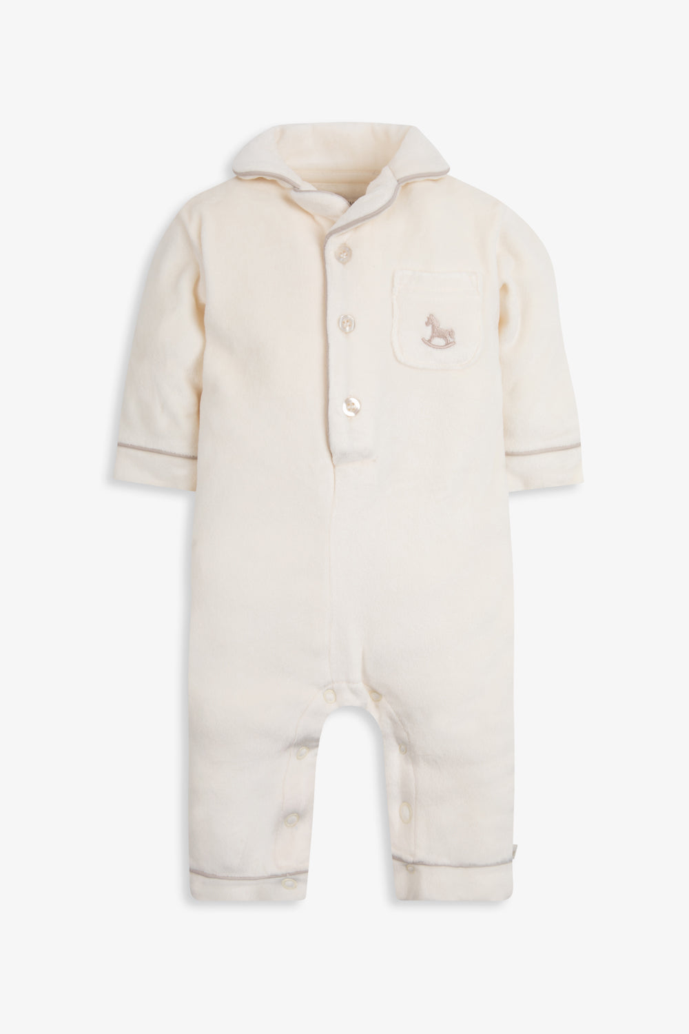 Baby Luxury Soft Touch Velour Christmas Onsie