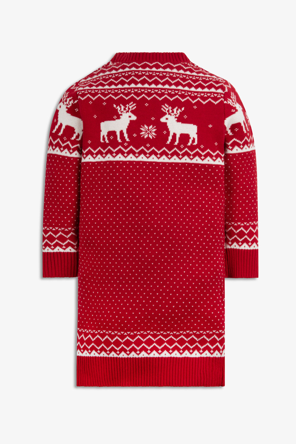 Kids Christmas Reindeer Fairisle Dress