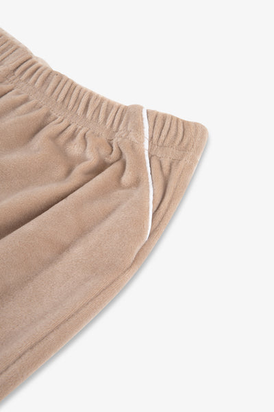 Kids Luxury Soft Touch Velour Christmas Pyjamas - Mocha