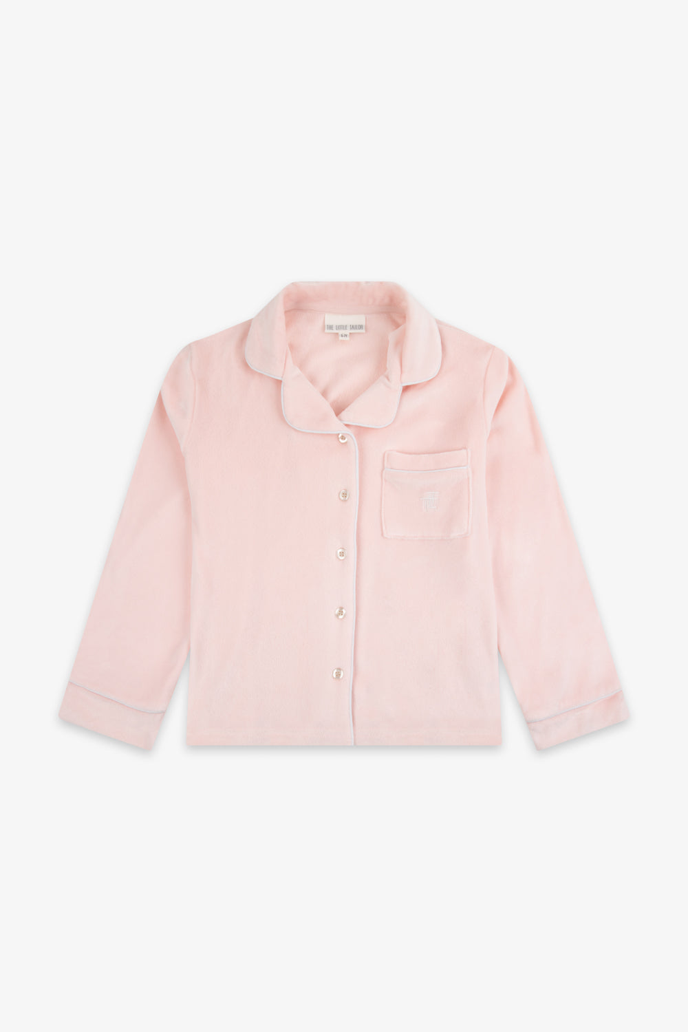 Kids Luxury Soft Touch Velour Christmas Pyjamas-Dusky Pink