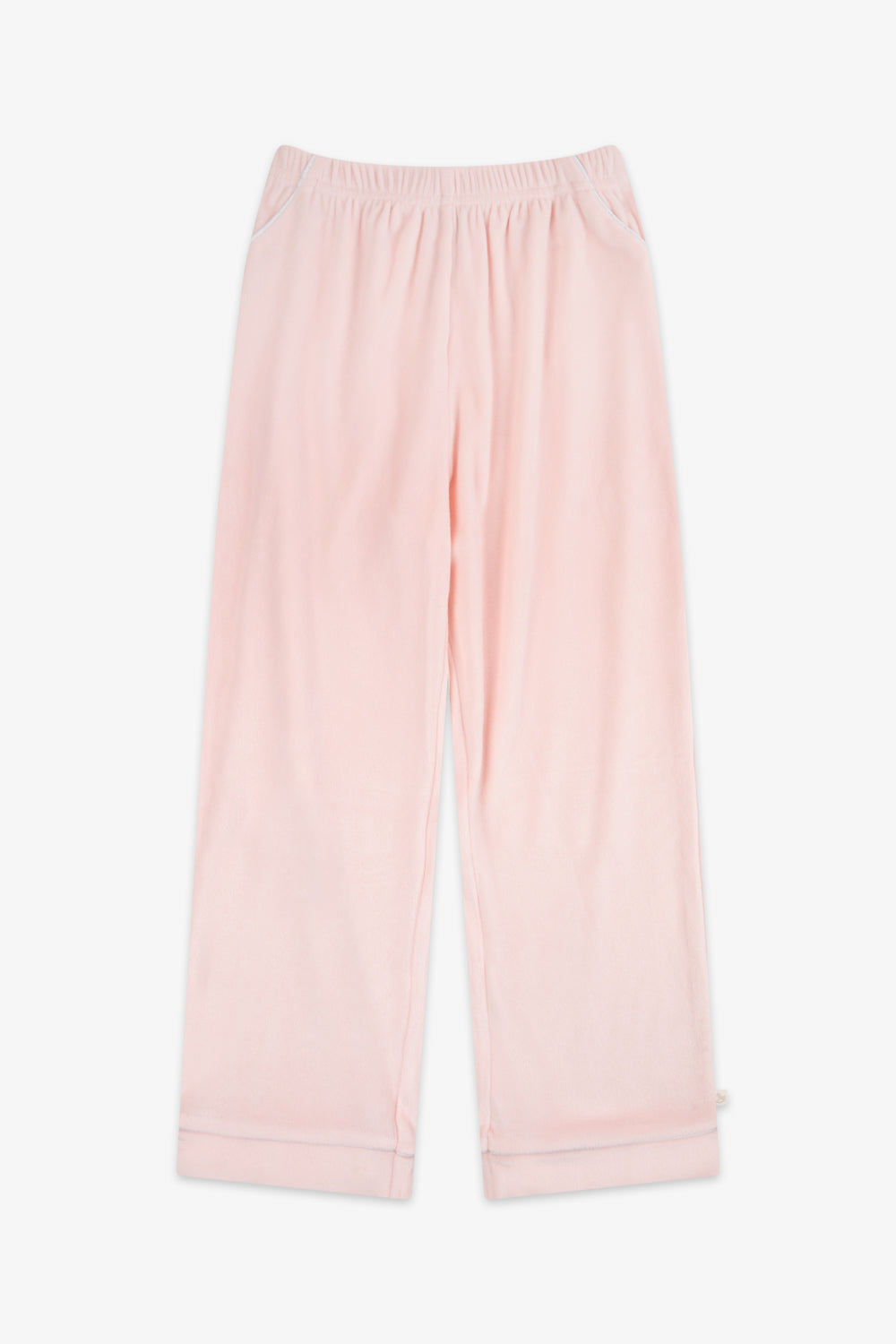 Kids Luxury Soft Touch Velour Christmas Pyjamas-Dusky Pink