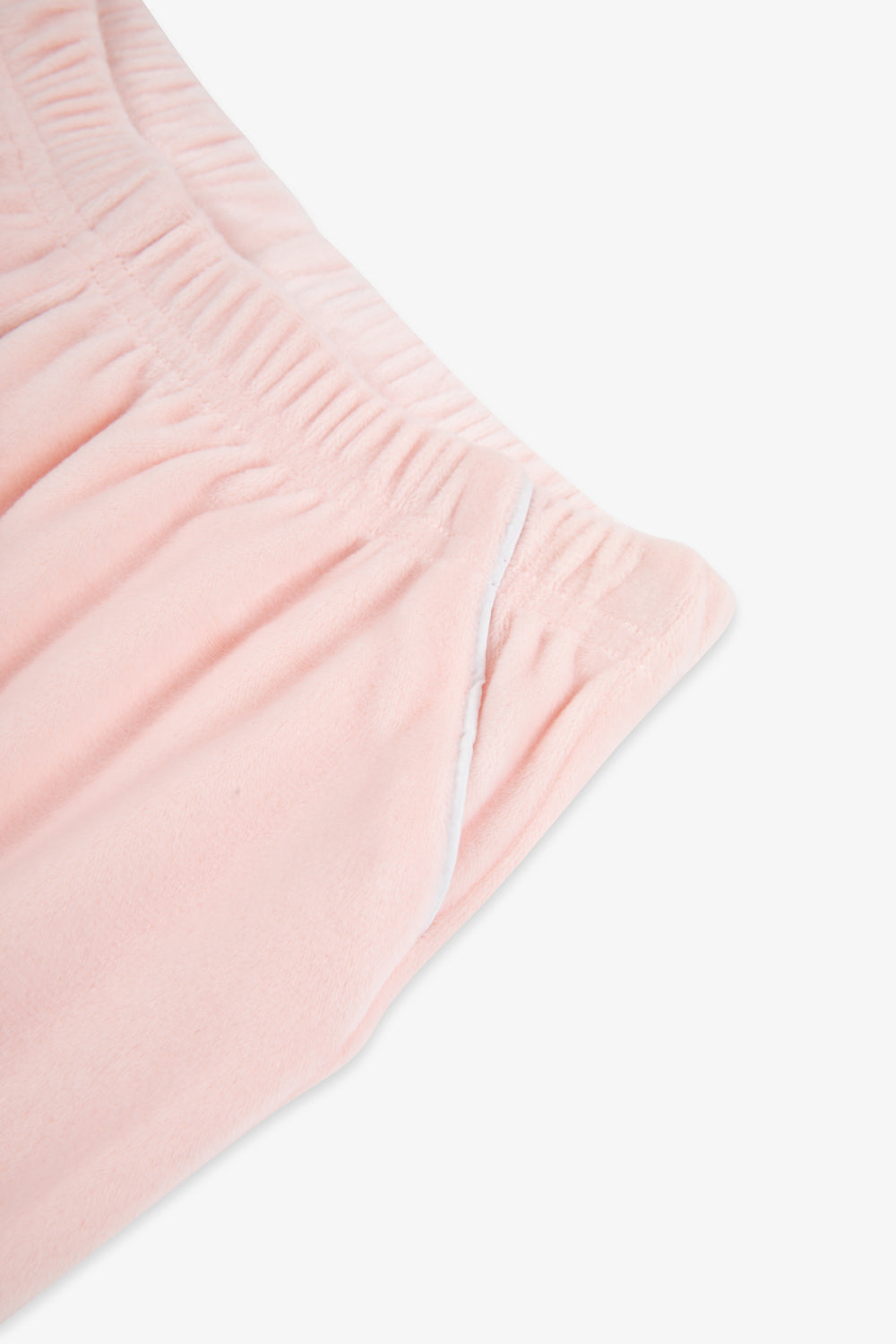 Kids Luxury Soft Touch Velour Christmas Pyjamas-Dusky Pink