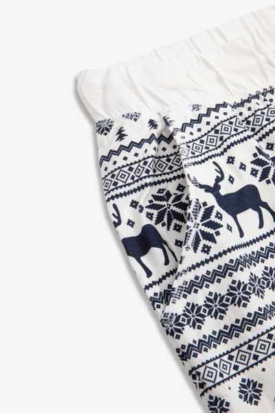 Reindeer Christmas Fairisle Ladies Pyjamas