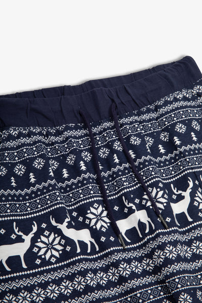 Reindeer Christmas Fairisle Ladies Pyjamas