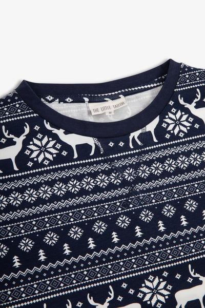 Reindeer Christmas Fairisle Ladies Pyjamas