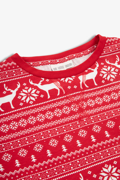 Ladies Reindeer Christmas Fairisle Pyjamas