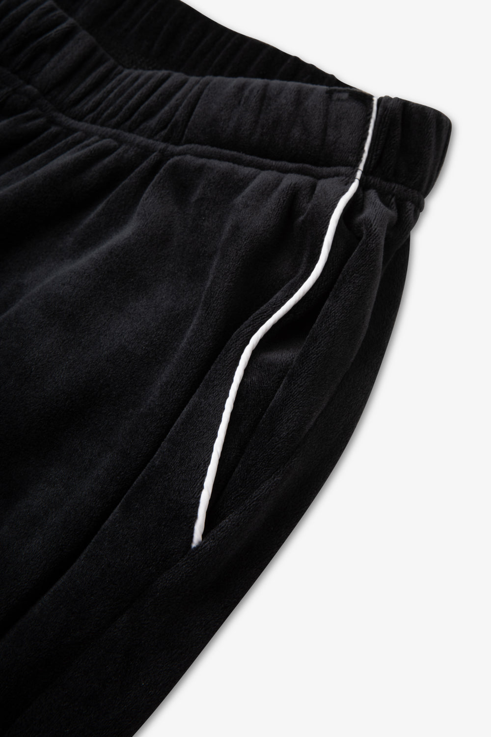 Luxury Soft Touch Velour Christmas Pyjamas - Black