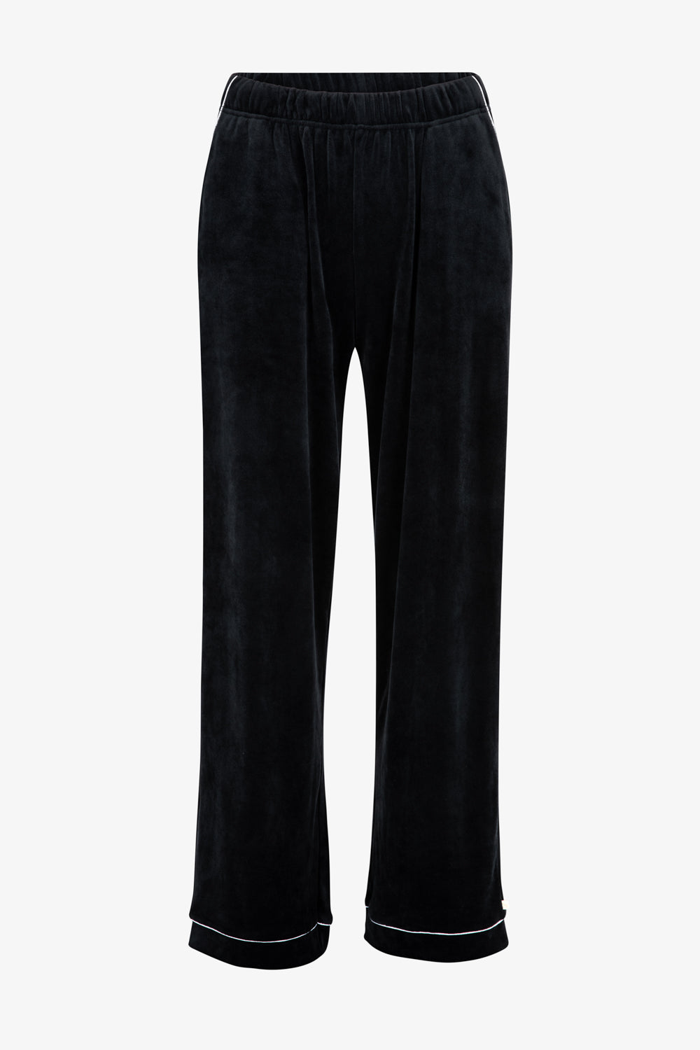 Luxury Soft Touch Velour Christmas Pyjamas - Black