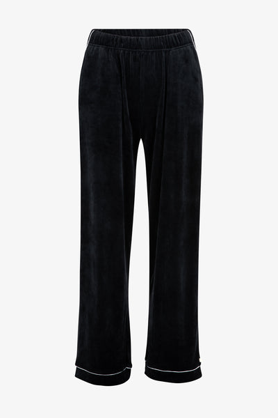 Luxury Soft Touch Velour Christmas Pyjamas - Black