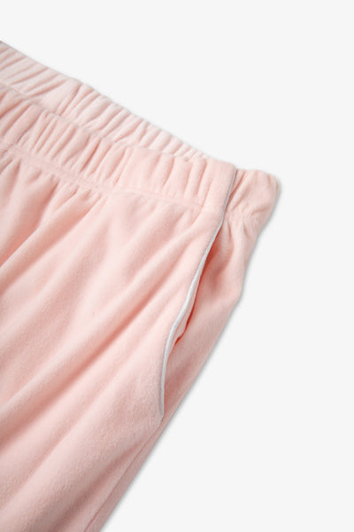 Luxury Soft Touch Velour Christmas Pyjamas - Dusky Pink