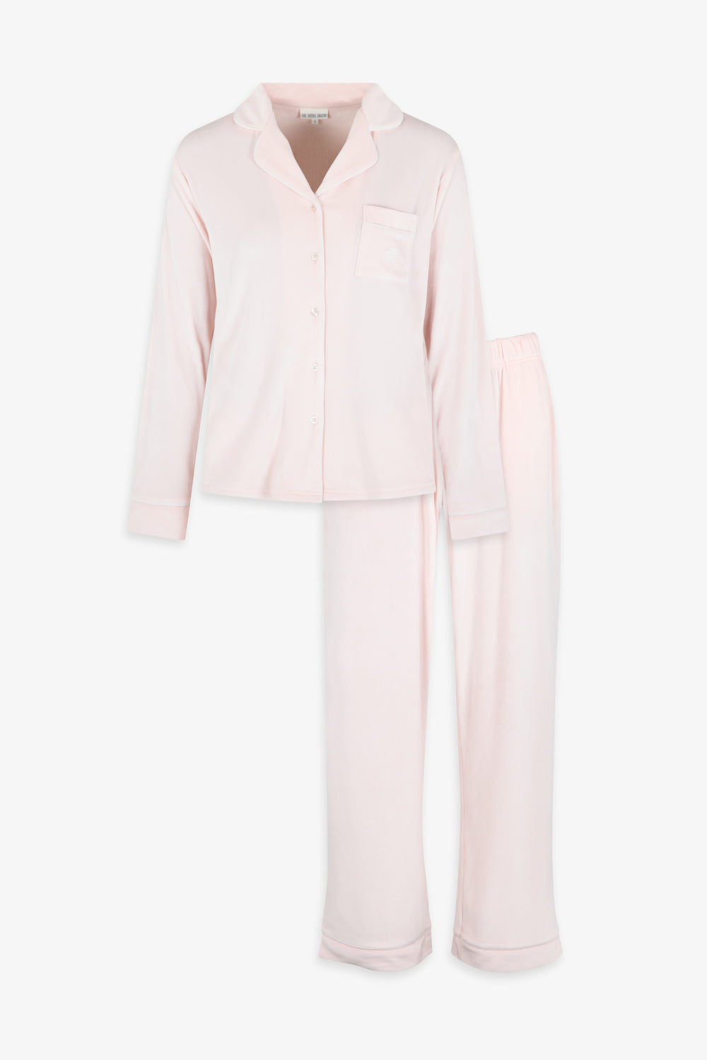 Luxury Soft Touch Velour Christmas Pyjamas - Dusky Pink