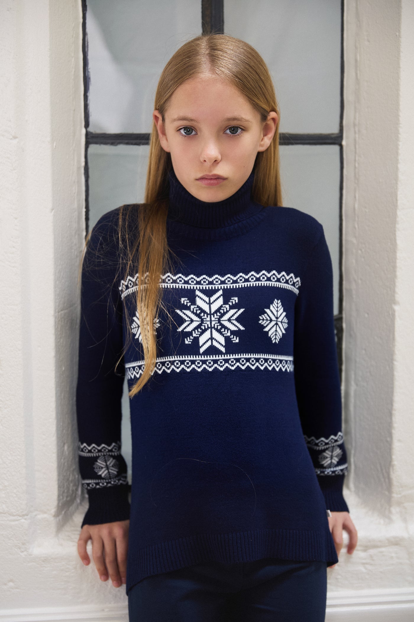 Kids Snowflake Slim Fit Christmas Jumper