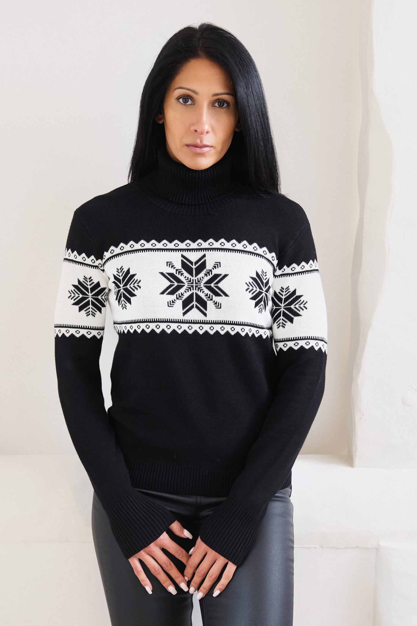 Snowflake Slim Fit Christmas Jumper