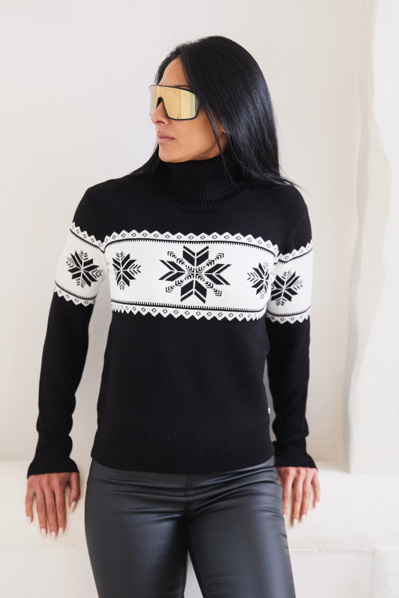 Snowflake Slim Fit Christmas Jumper