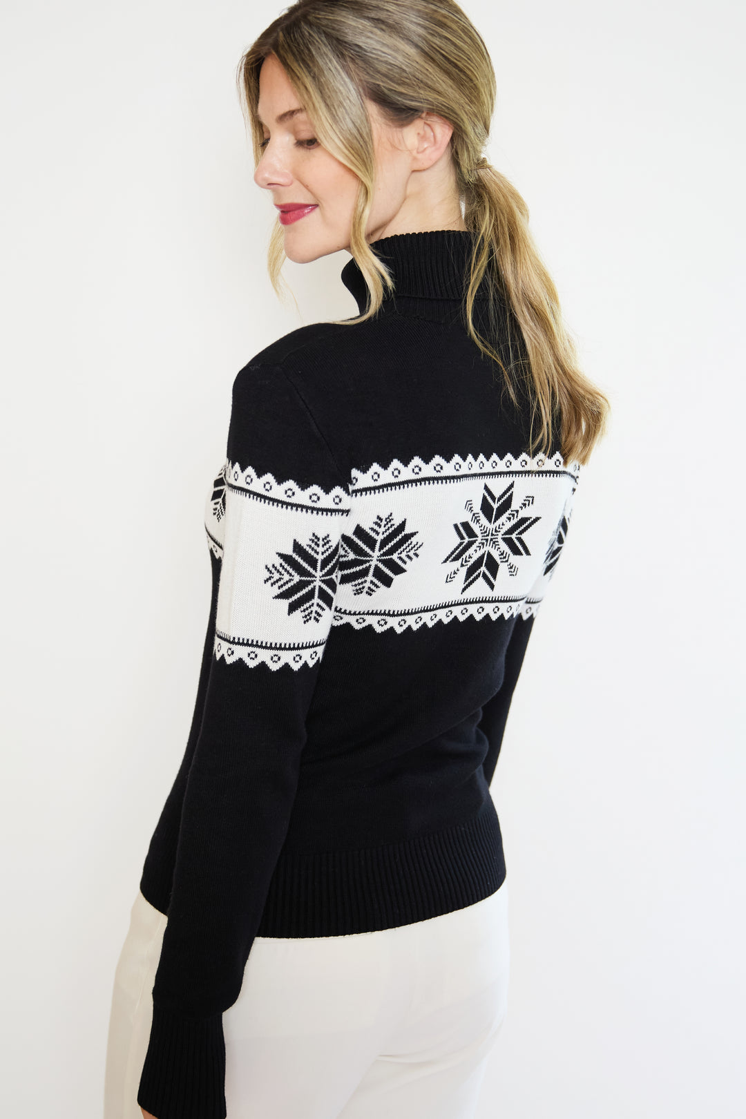 Snowflake Fairisle Slim Fit Ski Jumper