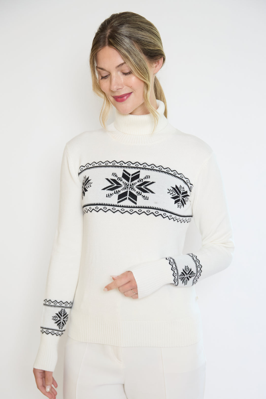 Snowflake Fairisle Slim Fit Ski Jumper