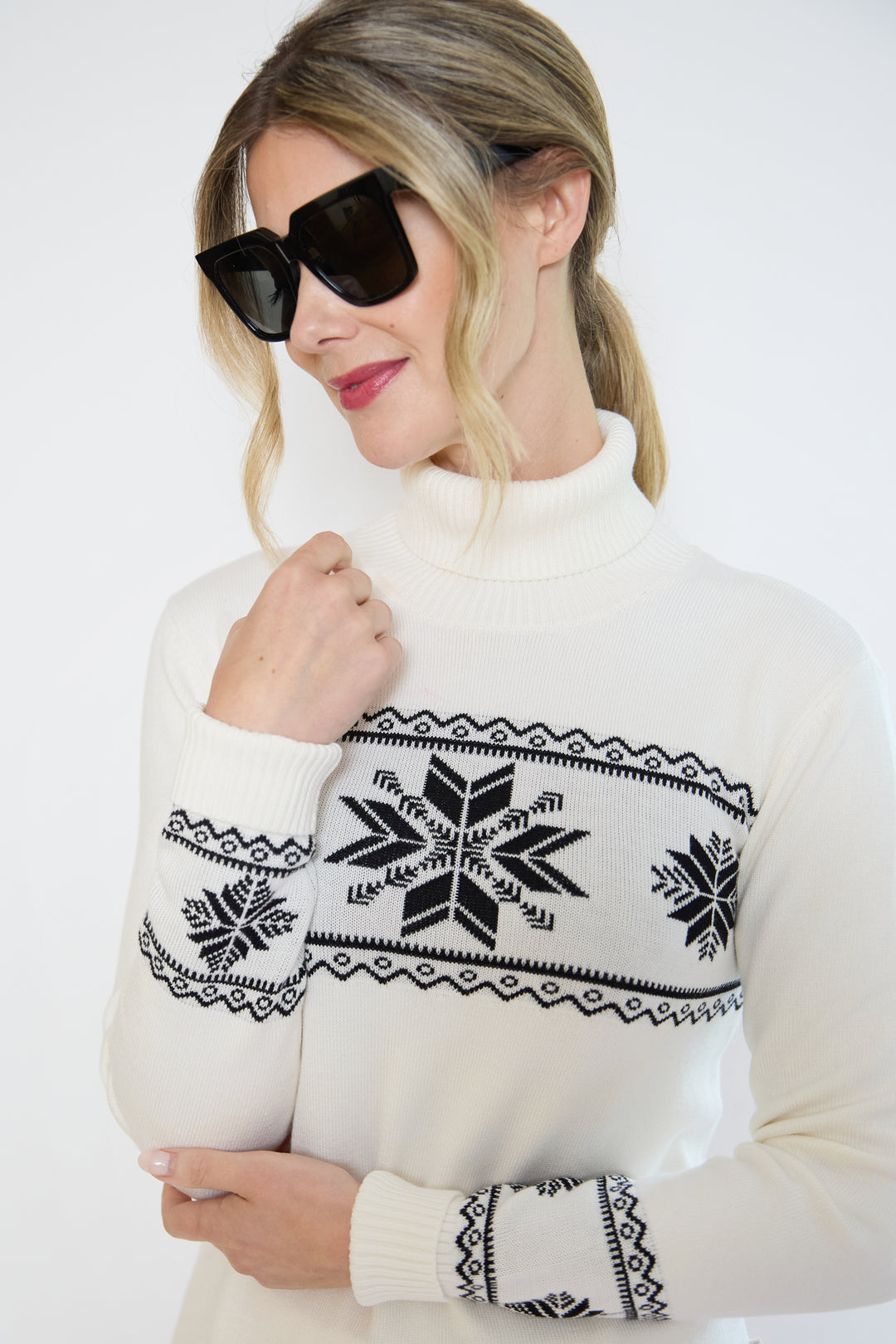 Snowflake Fairisle Slim Fit Ski Jumper
