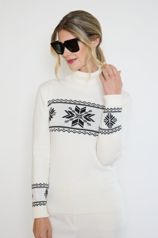 Snowflake Fairisle Slim Fit Ski Jumper