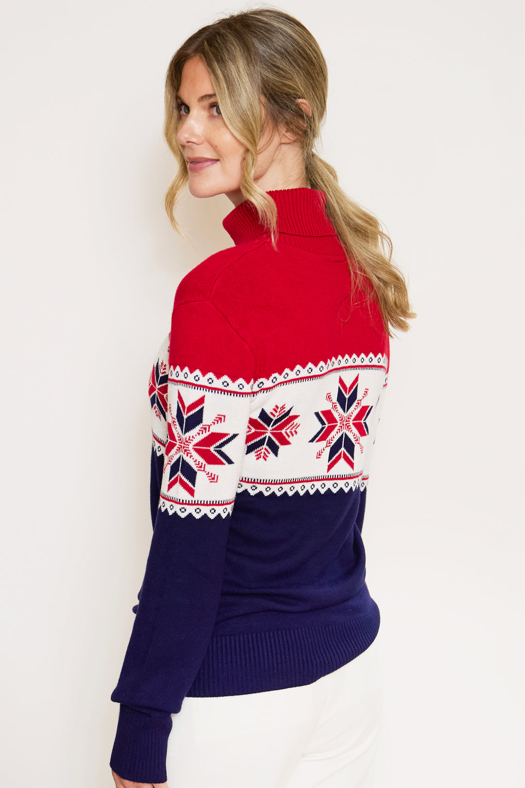 Snowflake Fairisle Slim Fit Ski Jumper