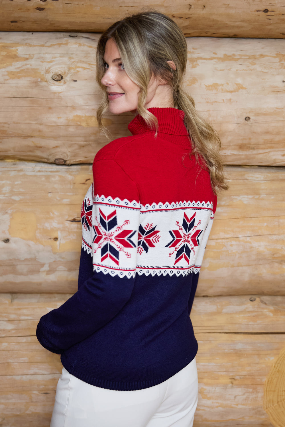 Snowflake Fairisle Slim Fit Ski Jumper