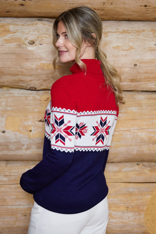 Snowflake Fairisle Slim Fit Ski Jumper