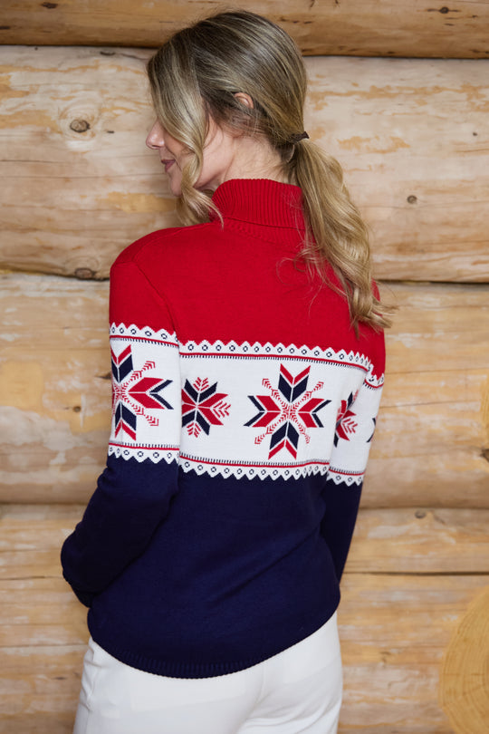 Snowflake Fairisle Slim Fit Ski Jumper