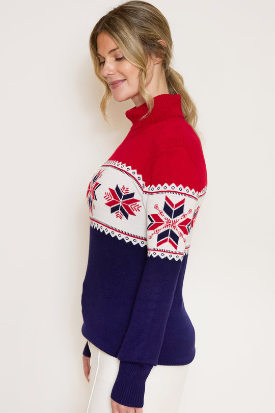 Snowflake Fairisle Slim Fit Ski Jumper